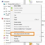 Set unique name for disk - Tabbles
