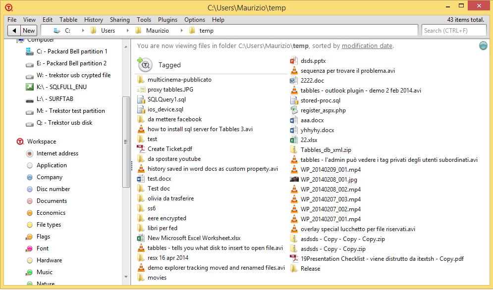 tabbles vs tagspace