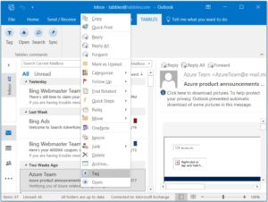 Tag emails in Outlook with Tabbles