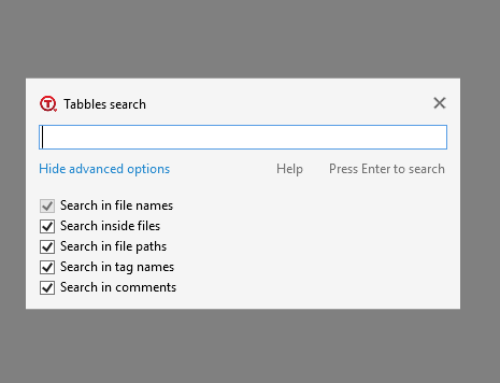 Desktop search: revamping Tabbles search feature and introducing the Unified Search (global shortcut Alt+S)